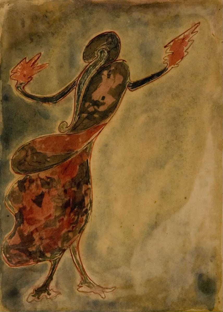 dancing woman 1940 by rabindranath tagore