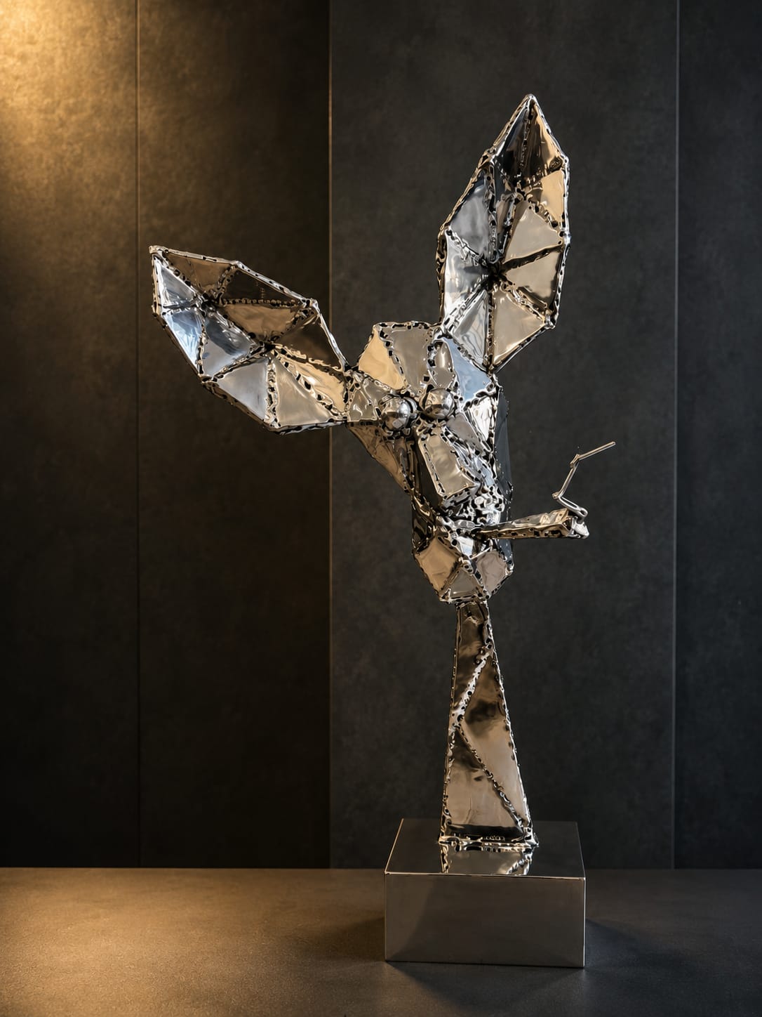 A steel sculpture by Vikash Kalra