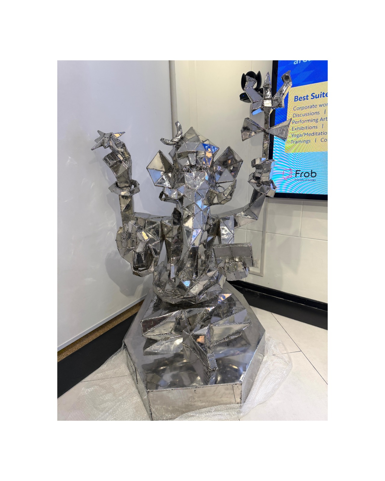 Communication (Still life), a steel sculpture by Vikash Kalra